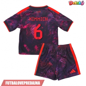 Lacne Dětský Futbalové dres Bayern Munich Joshua Kimmich #6 2026-27 Krátky Rukáv - Tretina (+ trenírky)